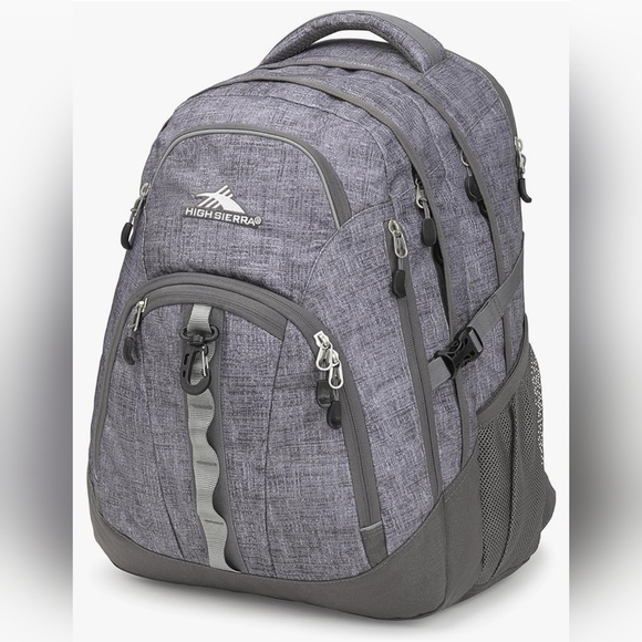High Sierra Access 2.0 Laptop Backpack, Woolly Weave/Slate -One Size New - Picture 3 of 16